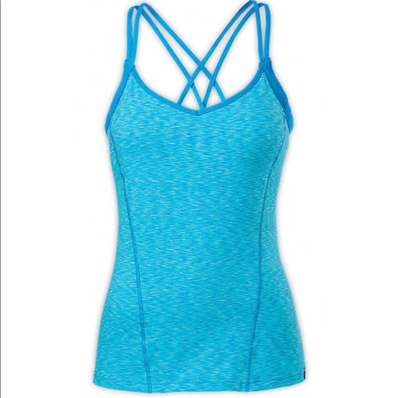 The North Face Tops - The North Face Dahlia Quill Blue Tank Top NWT